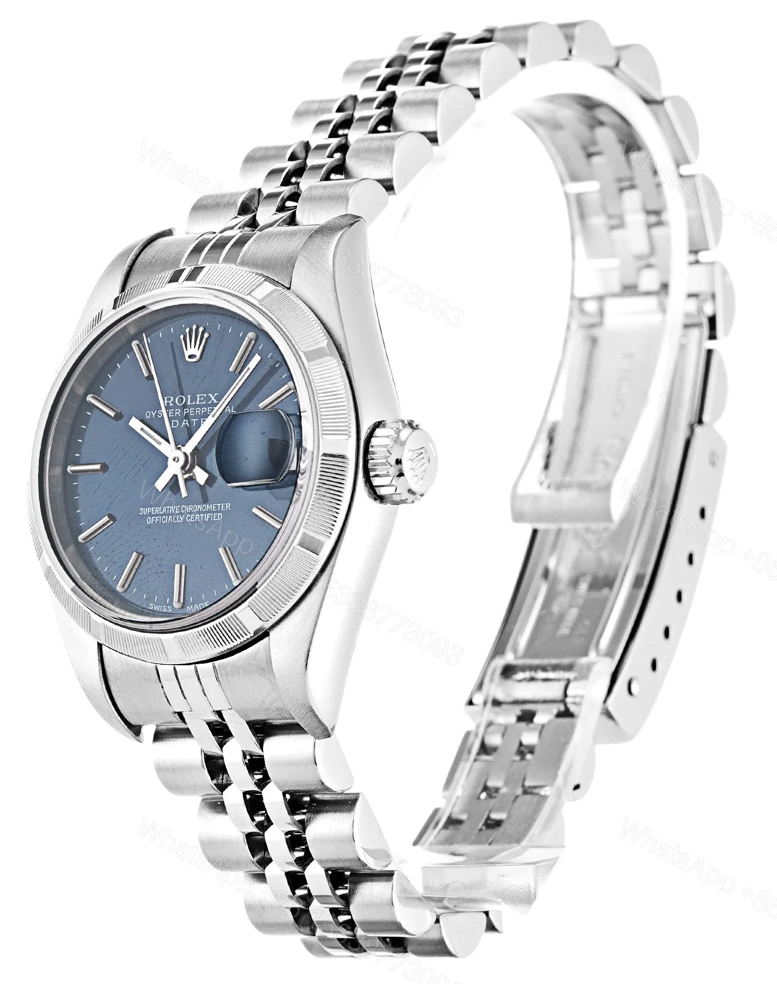 View 2 of Replica Rolex Lady-Datejust Blue Dial 79190 26 mm