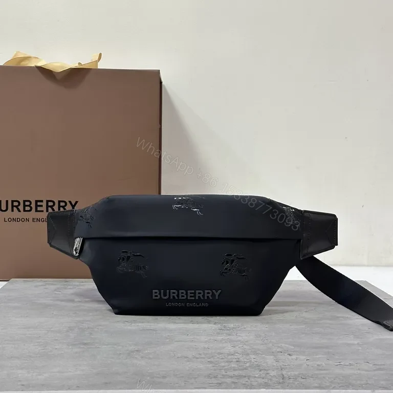 Sleek Black Burberry Belt Bag: Luxury Everyday Utility — view 1