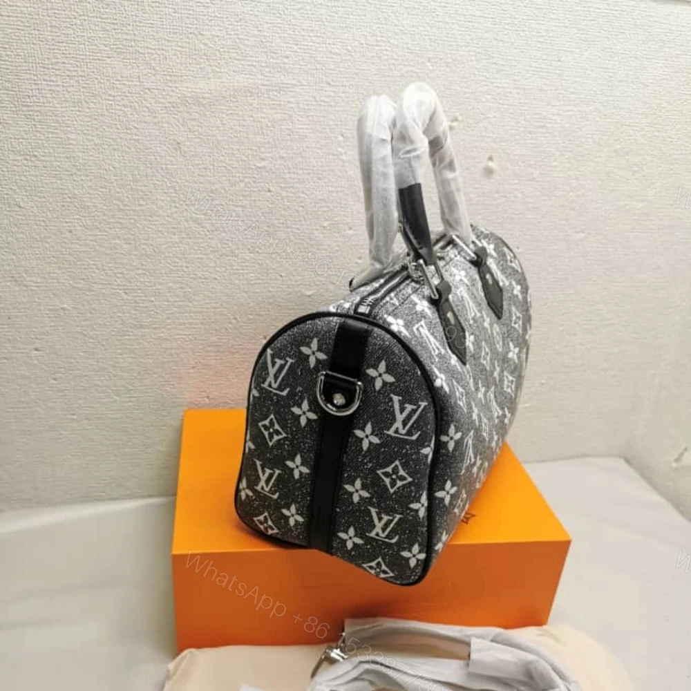 View 3 of Louis Vuitton Speedy Bandoulière 25 Grey 25Cm M21464