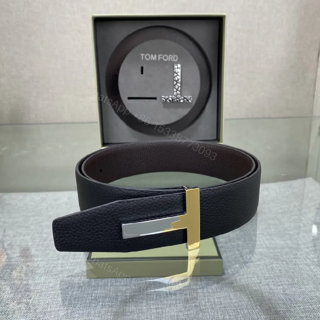 View 5 of Modern Texture Belt: Full-Grain Leather, Bold Buckle Accessory