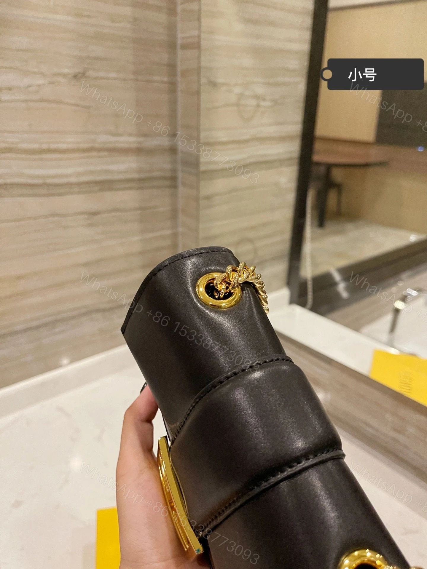 View 4 of Fendi Mini Baguette Chain