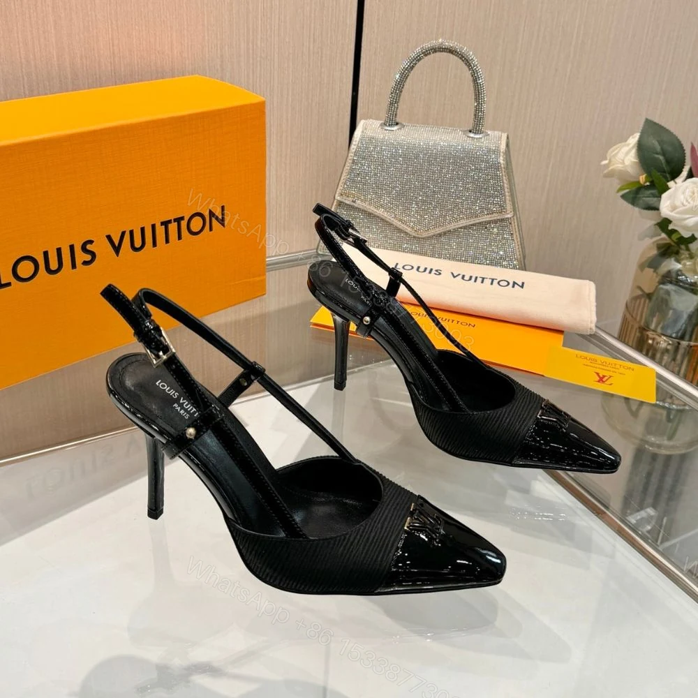 View 2 of Louis Vuitton City Slingback Pump Black 1AITFI