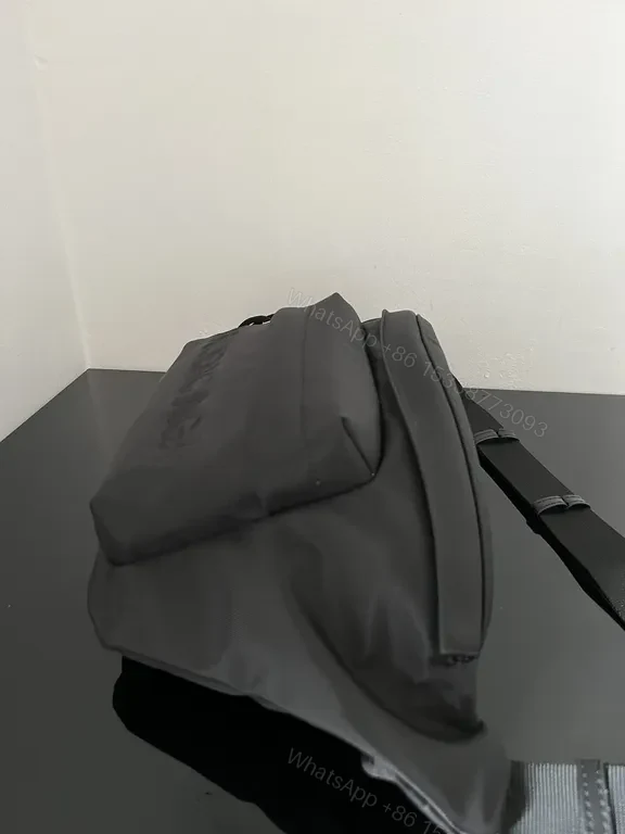 View 3 of Black Nylon Belt Bag: Luxe Streetwear, Hands-Free Utility