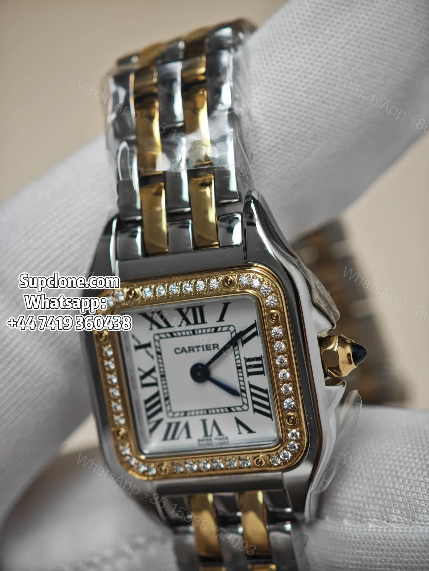 View 18 of Cartier Super Clone Watches 1:1 Panthere W3PN0007 Two Tone Diamond