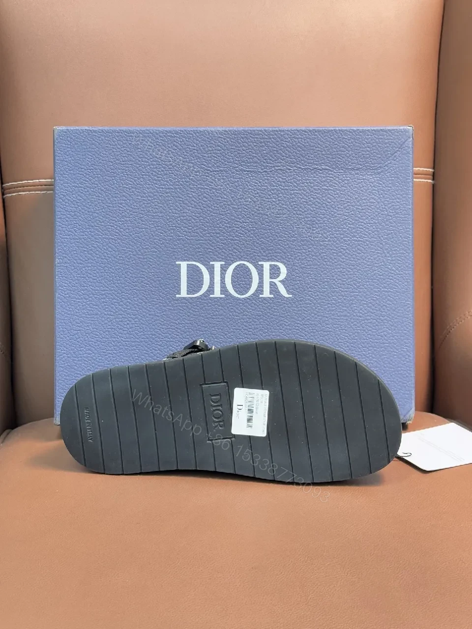 View 3 of Patterned Luxury Slides with Signature Monogram Comfort