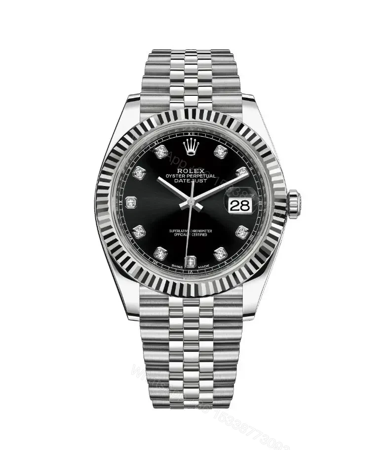 Replica Rolex Datejust – Silver/Black — view 1