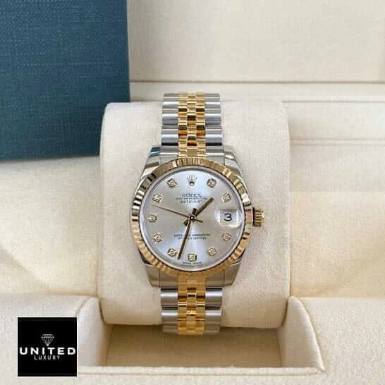 View 6 of Rolex Datejust 16233 Steel Gold Mother of Pearl Replica