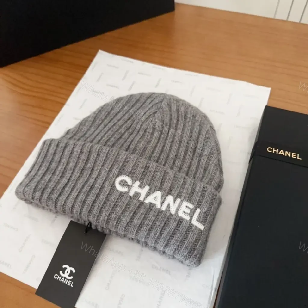 View 7 of Chunky Rib Knit Beanie — Soft Luxury, Subtle Branding, Everyday Warmth