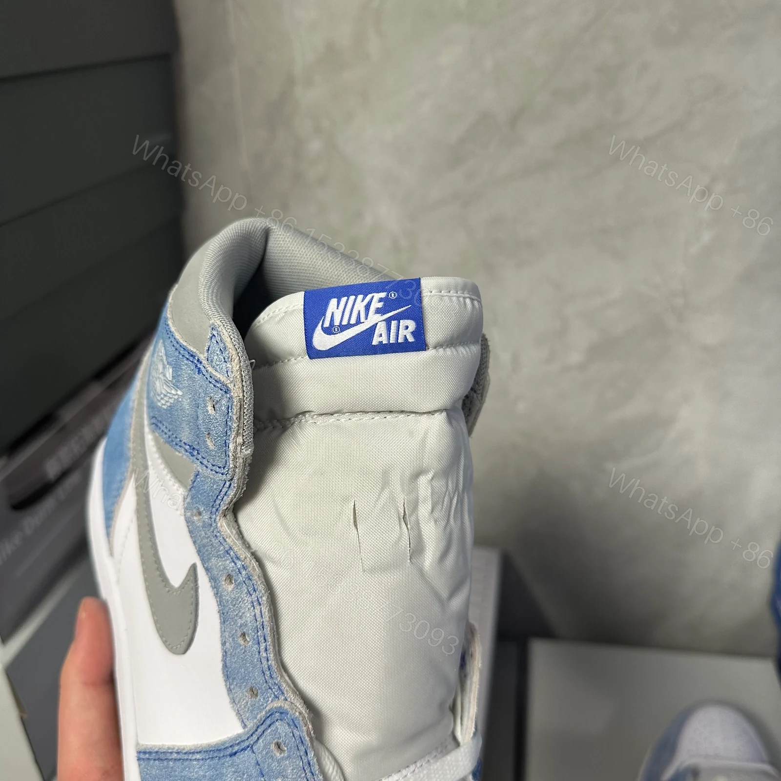 View 4 of Jordan 1 Retro High Hyper Royal Smoke Grey