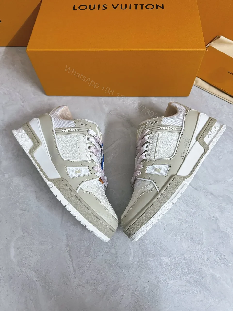 View 4 of Premium Textured Trainer with Subtle Designer Detailing