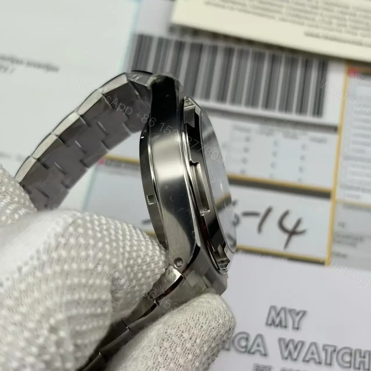 View 7 of Replica vacheron constantin Overseas chronograph 42.50 Stainless steel