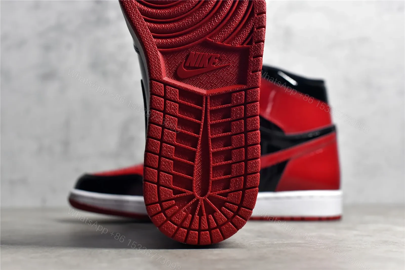 View 7 of Air Jordan 1 Retro High OG “Patent Bred” Reps