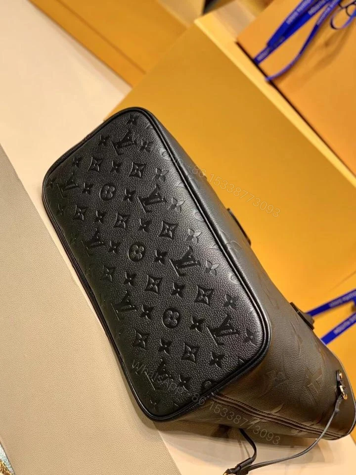 View 3 of LV NEVERFULL MM 32 BLACK EMBOSSED COWHIDE LEATHER