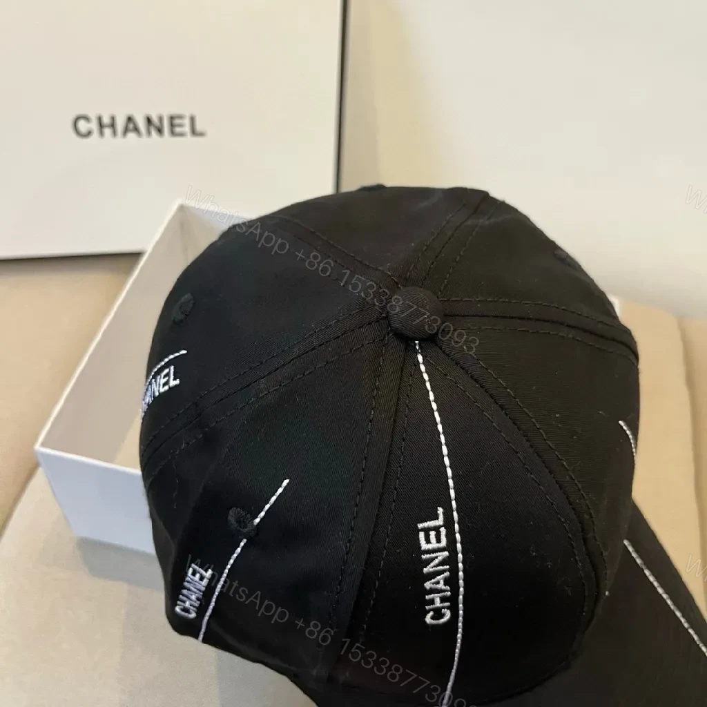 View 5 of Sporty Luxe Cap with Signature Detailing Cap, Minimalist, Designer-Inspired, Luxe Stitching Cap