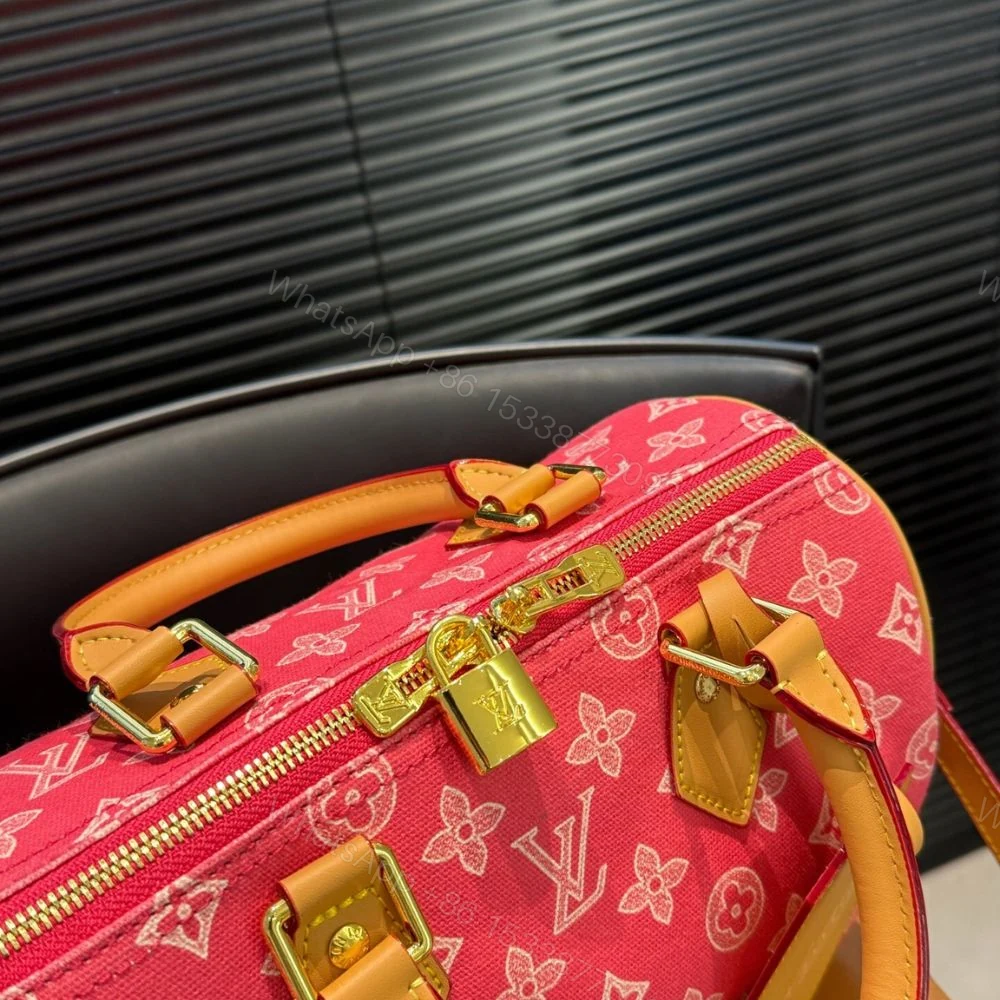 View 7 of Louis Vuitton Speedy Bandouliére 25 Monogram Origine Rose Ribbon Pink 25Cm M27528
