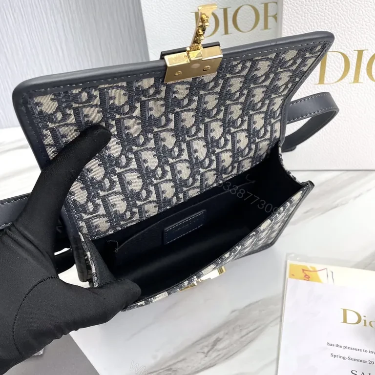 View 3 of Dior-Inspired Canvas Crossbody: Luxe Everyday Bag