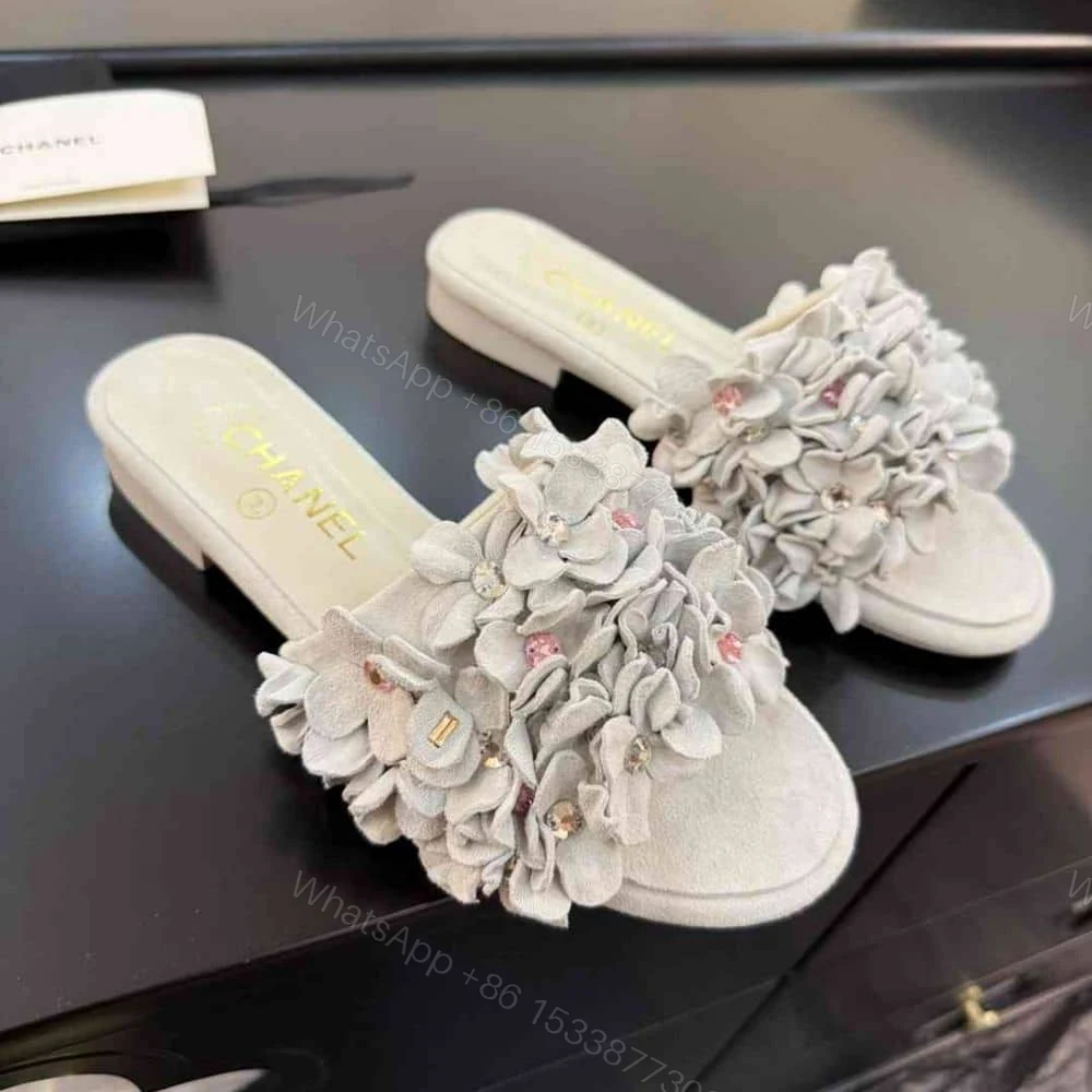 View 2 of CHANEL MULES SUEDE KIDSKIN AND STRASS WHITE G46231 B19043 NAEYA