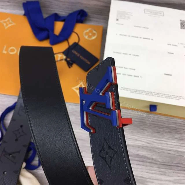 View 10 of LOUIS VUITTON INITIALES 40MM REVERSIBLE MONOGRAM CANVAS BELT – B86