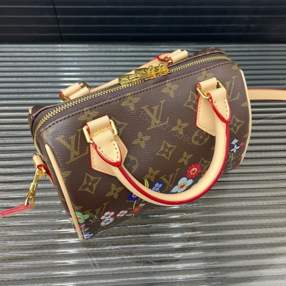 View 4 of Louis Vuitton X Takashi Murakami Speedy Bandoulière Brown 20Cm