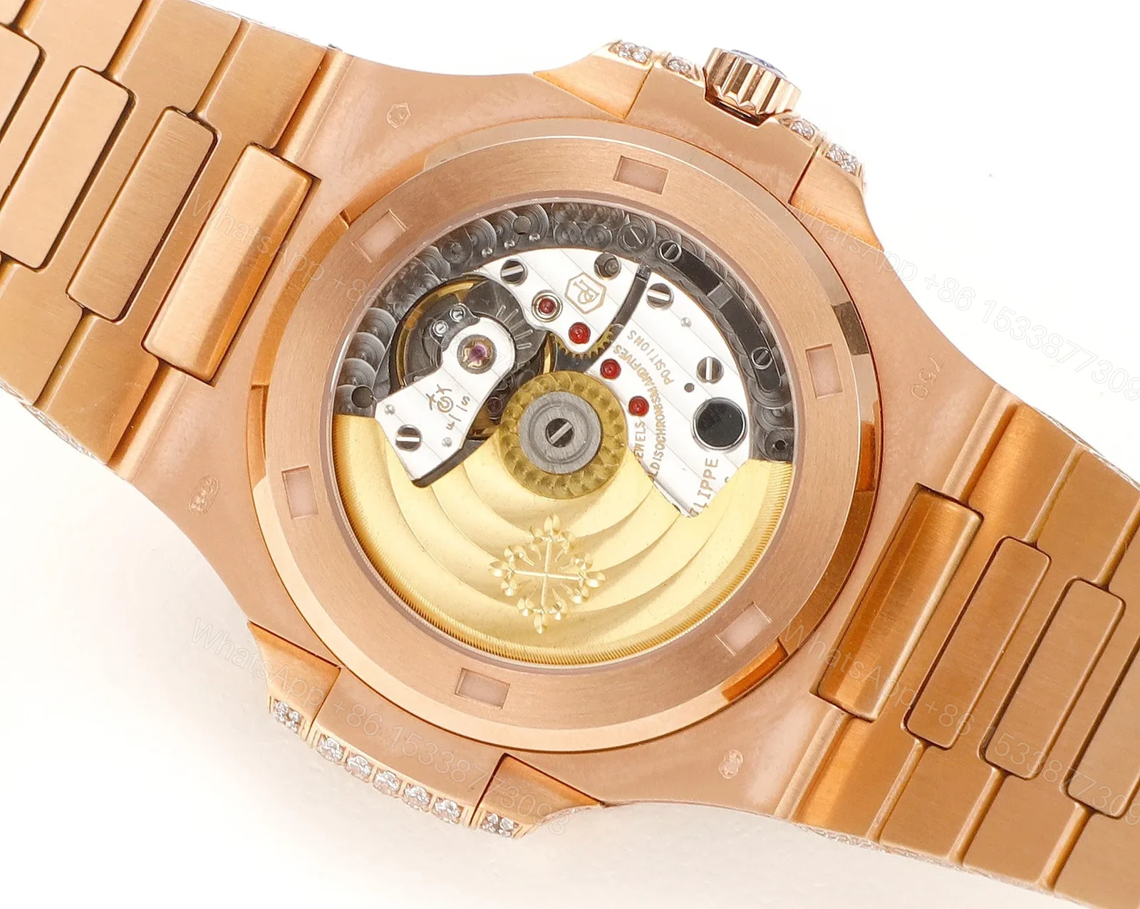 View 8 of Patek Philippe Rose Gold Diamond Watch