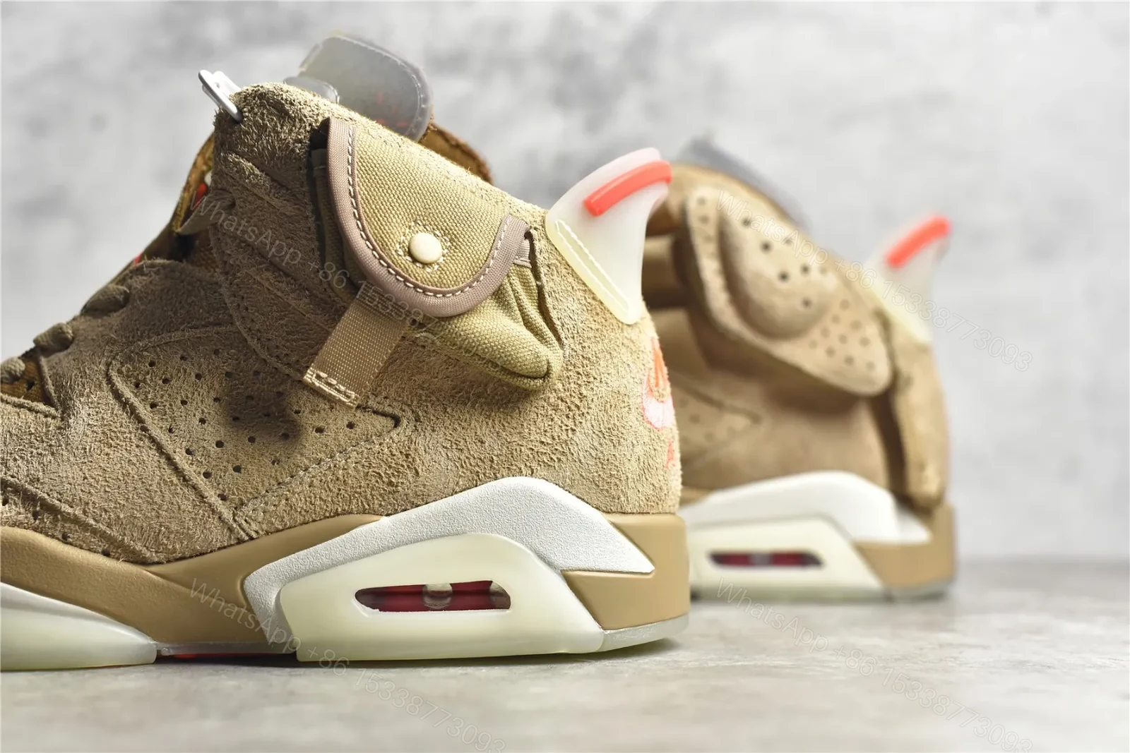 View 4 of Travis Scott x Air Jordan 6 retro sp British Khaki Reps