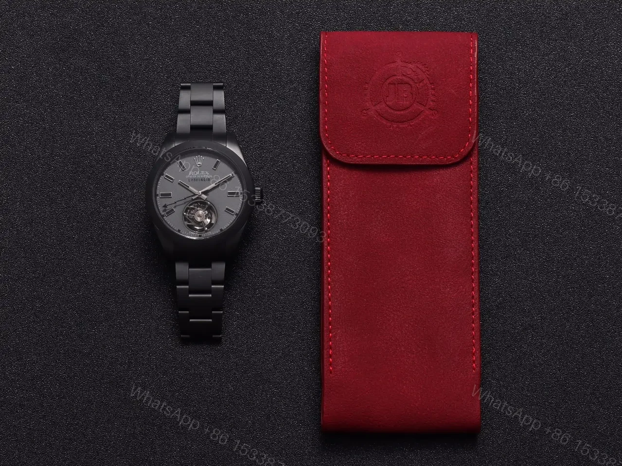 View 9 of Fake Rolex Milgauss Black Tourbillon Slate PVD 116400 RLX-MIL-116400-PVD-TBLK