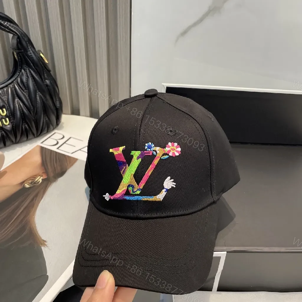 View 7 of Colorful Embroidered LV-Inspired Cap, Everyday Luxe Style