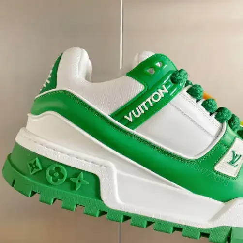 View 4 of LOUIS VUITTON LV TRAINER MAXI SNEAKERS IN GREEN – LSVT333