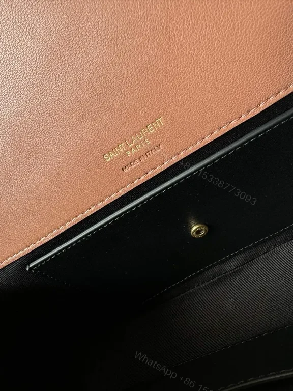View 2 of Chic Velvet Rose Bag with Gold Chain â€“ YSL-Inspired Style
