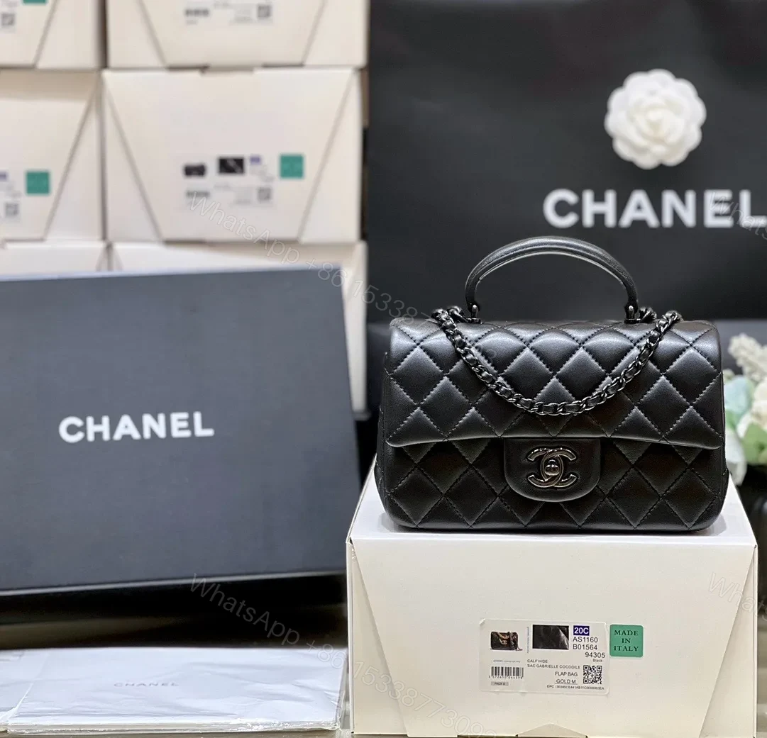 View 5 of Chanel 20C AS1160 mini top handle flap