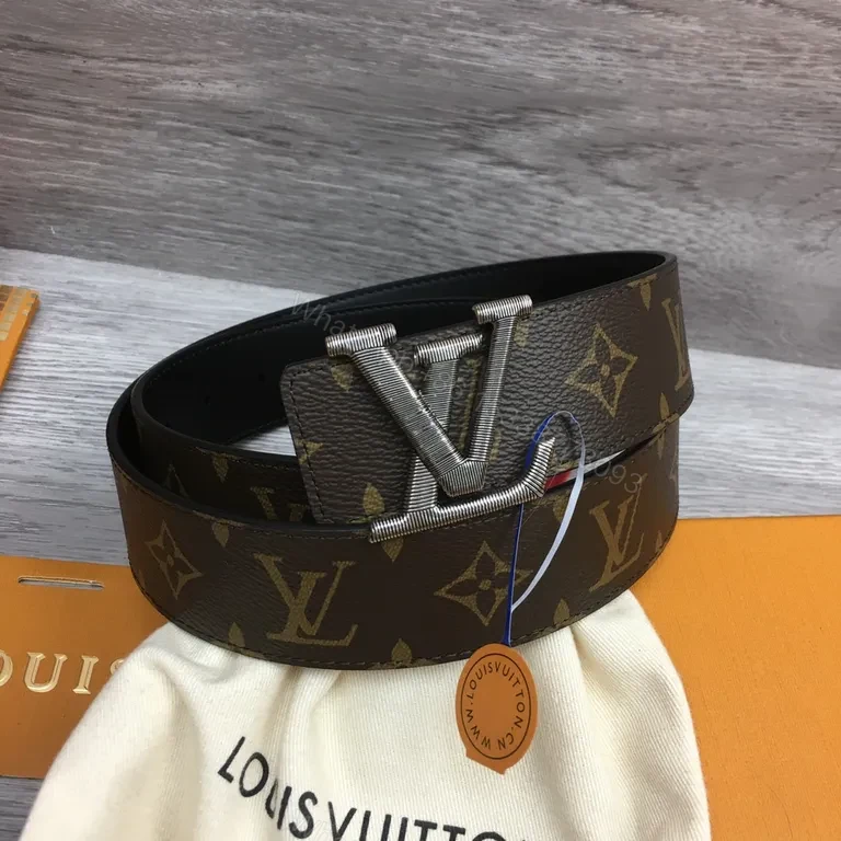 View 2 of Monogram Belt: Gold Buckle, Leather-Inspired Luxury Accessory