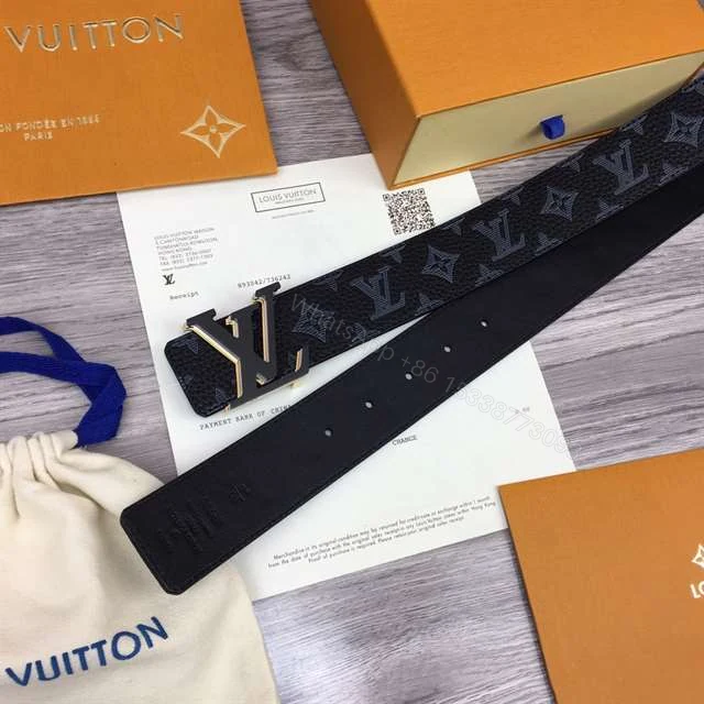 View 4 of LOUIS VUITTON INITIALES 40MM REVERSIBLE MONOGRAM CANVAS BELT – B111