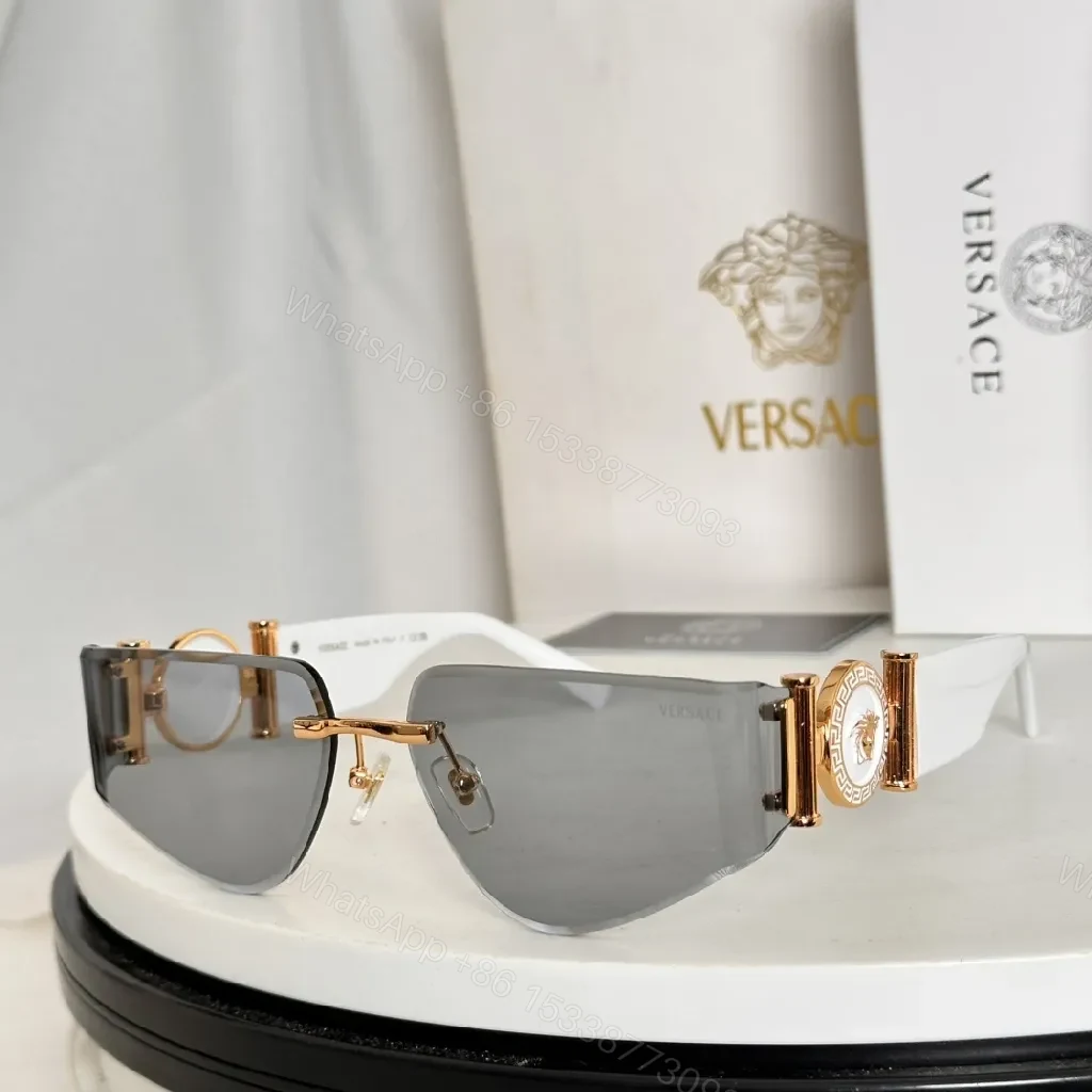 View 6 of Rose-Gold Shield Sunglasses: Luxe Detail, All-Day Comfort