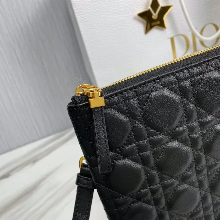 View 2 of Quilted Calibre Mini Crossbody with Gold Emblem - Luxury