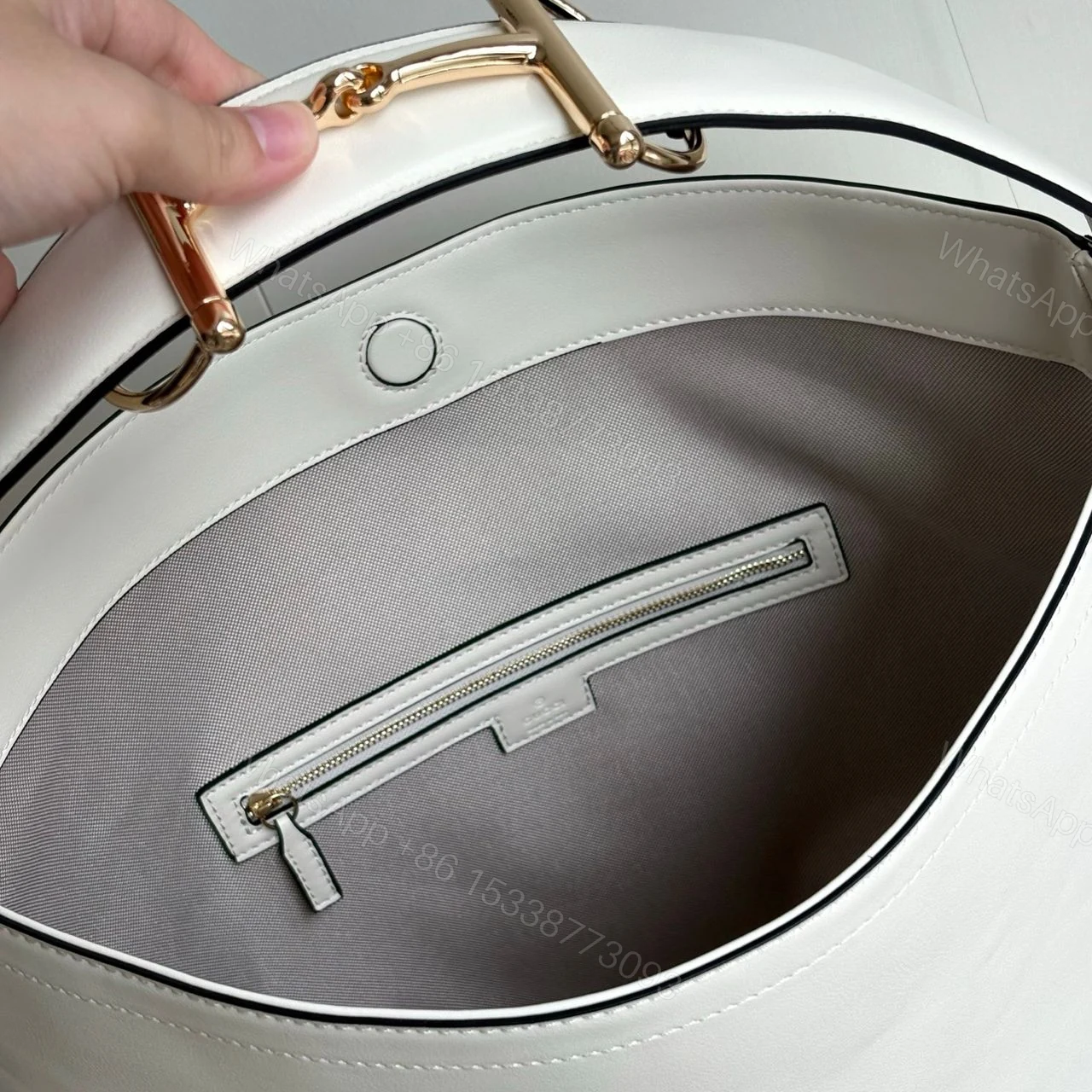 View 8 of Gucci Beatrix Large Tote Bag White 40Cm