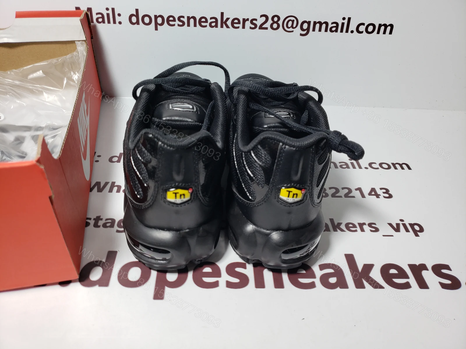 View 2 of Nike Fake Air Max Plus Triple Black 604133-050