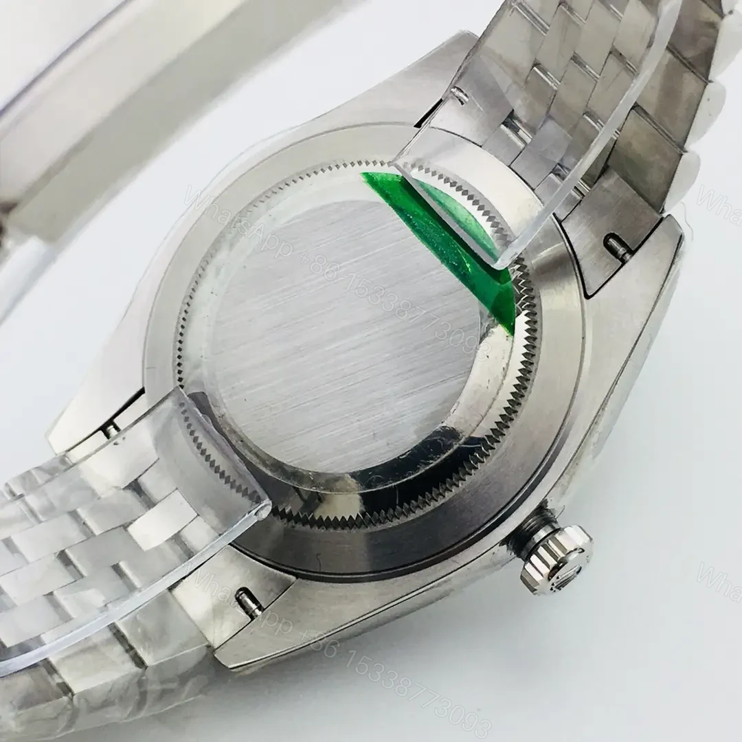 View 6 of Rolex Datejust 41 Stainless Steel Fluted Jubilee Silver Dial 126334-0004