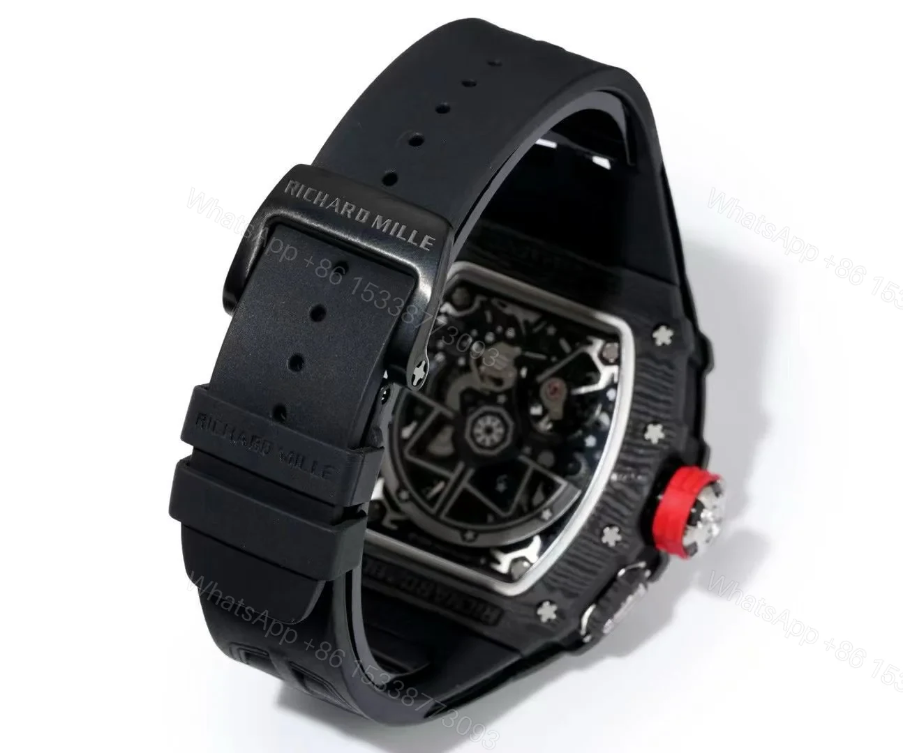 View 8 of Richard Mille RM35-03 Automatic Skeleton Watch Quartz Carbon NTPT Carbon TPT Fiber Case 13.5MM Integrated Movement Premium Edition RM35-03-QCF-AUT-35