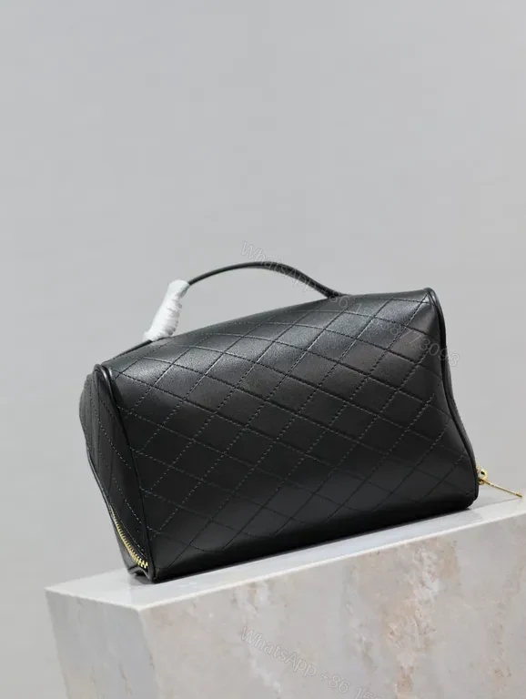 View 5 of Chic Quilted Cosmetic Case + Gold Hardware Luxury Organiser