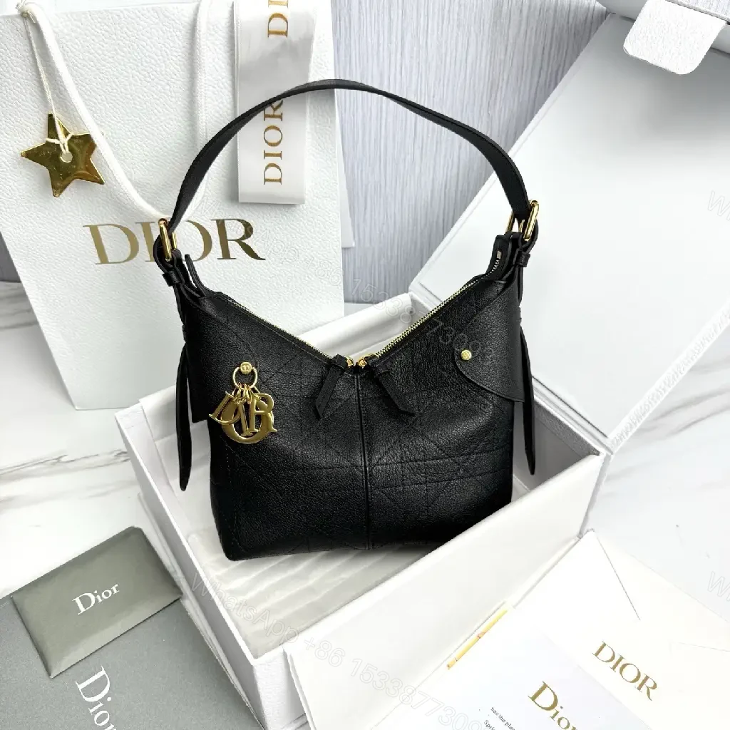 View 8 of Chic Structured Mini Bag Black Quilted Leather Gold Hardware