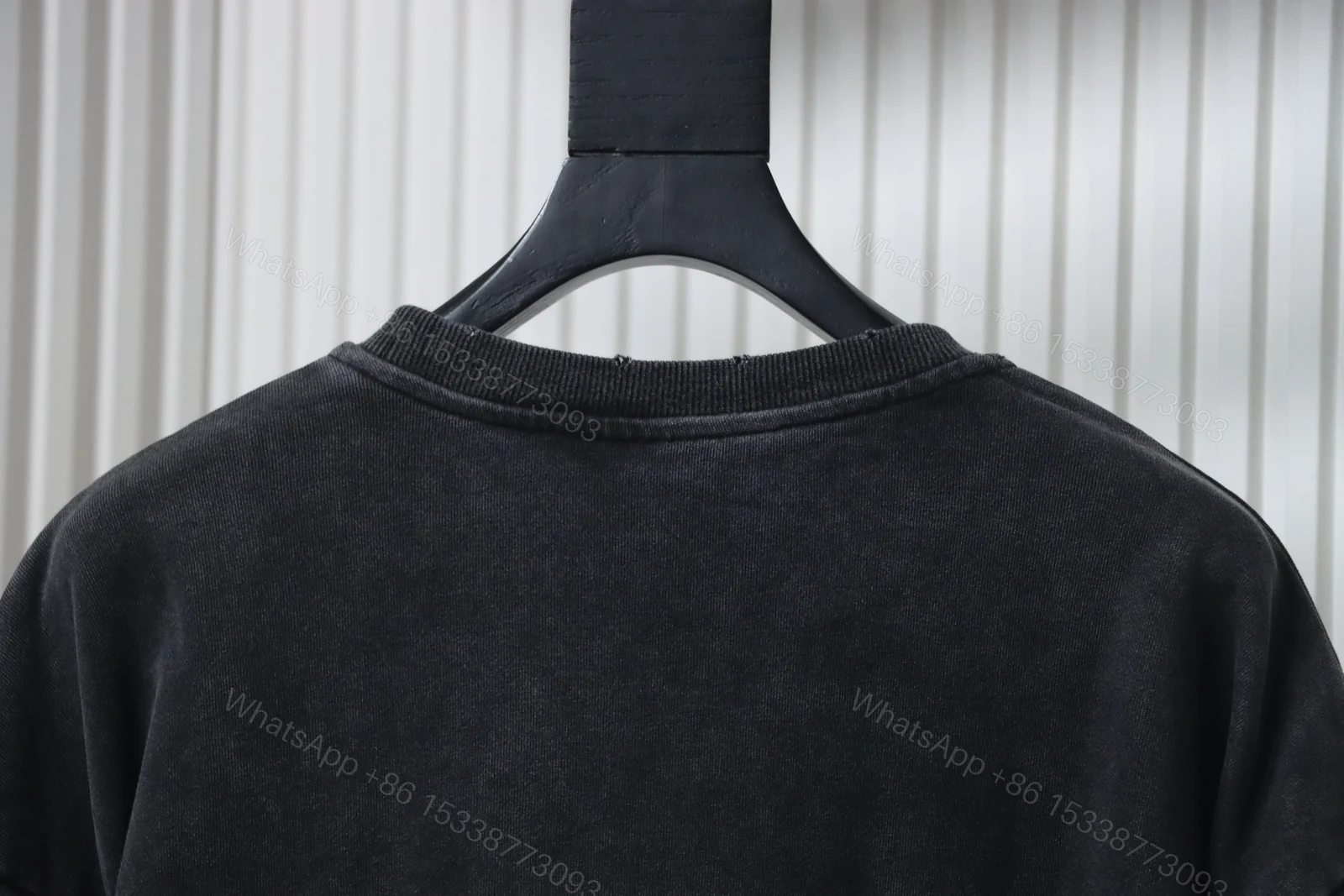 View 5 of Balenciaga Clothes Washed hand-painted letter round-neck hoodie