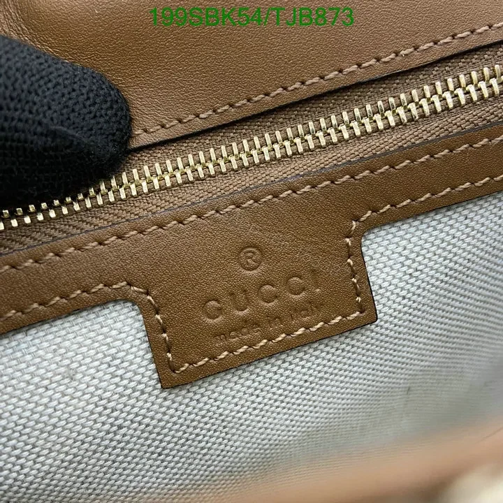 View 9 of Gucci Small Top Handle Bag in Beige and Dark Brown – GG Canvas & Leather (Model 819957)