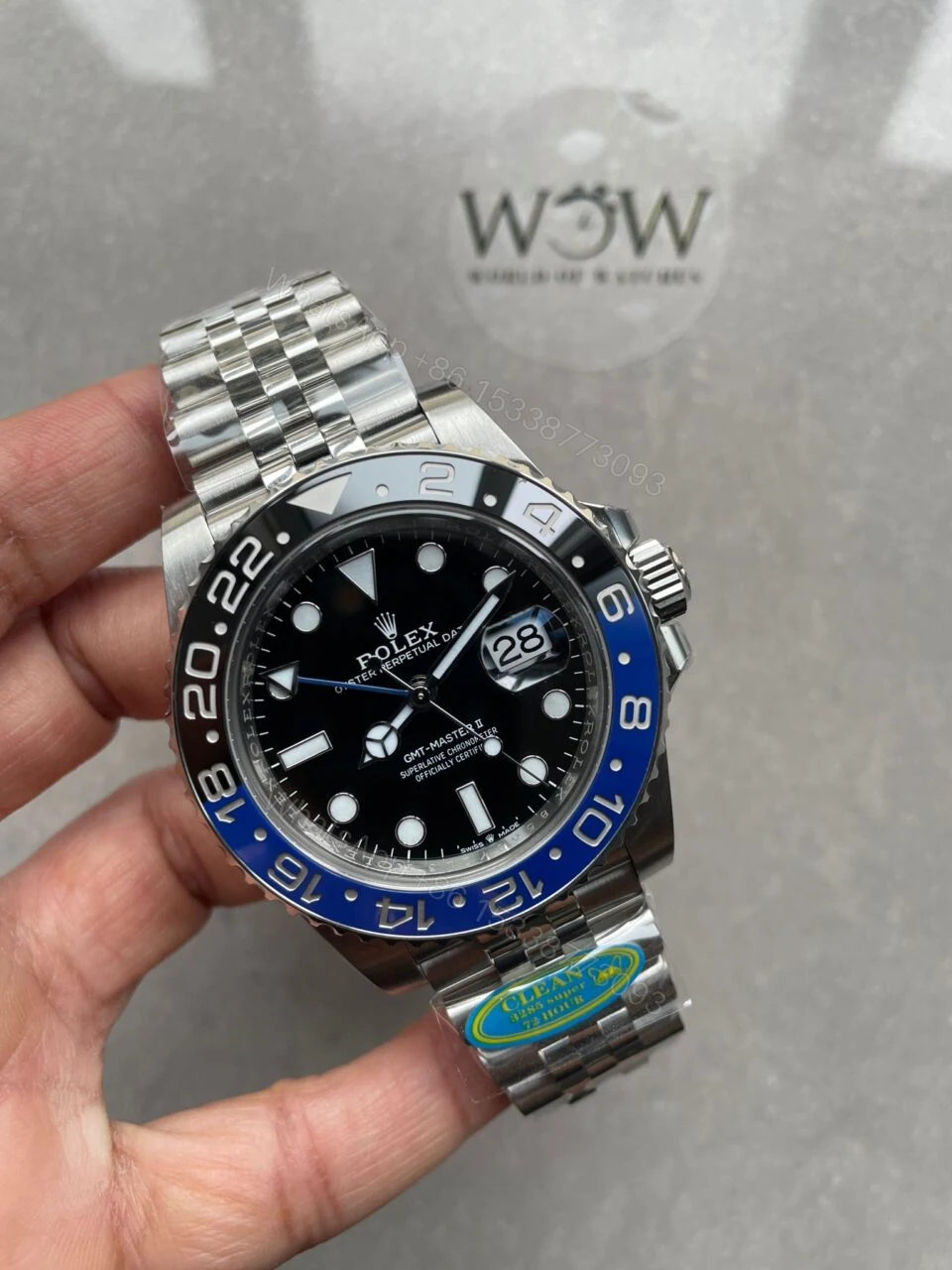 View 3 of Clean Factory 1:1 Rolex Clean GMT-Master II 126710 BLNR Best Edition Blue/Black BATGIRL CeramicD D3285 CHS