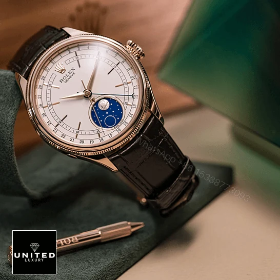 View 10 of Rolex Cellini Moonphase White Dial New 50535-0002 Replica