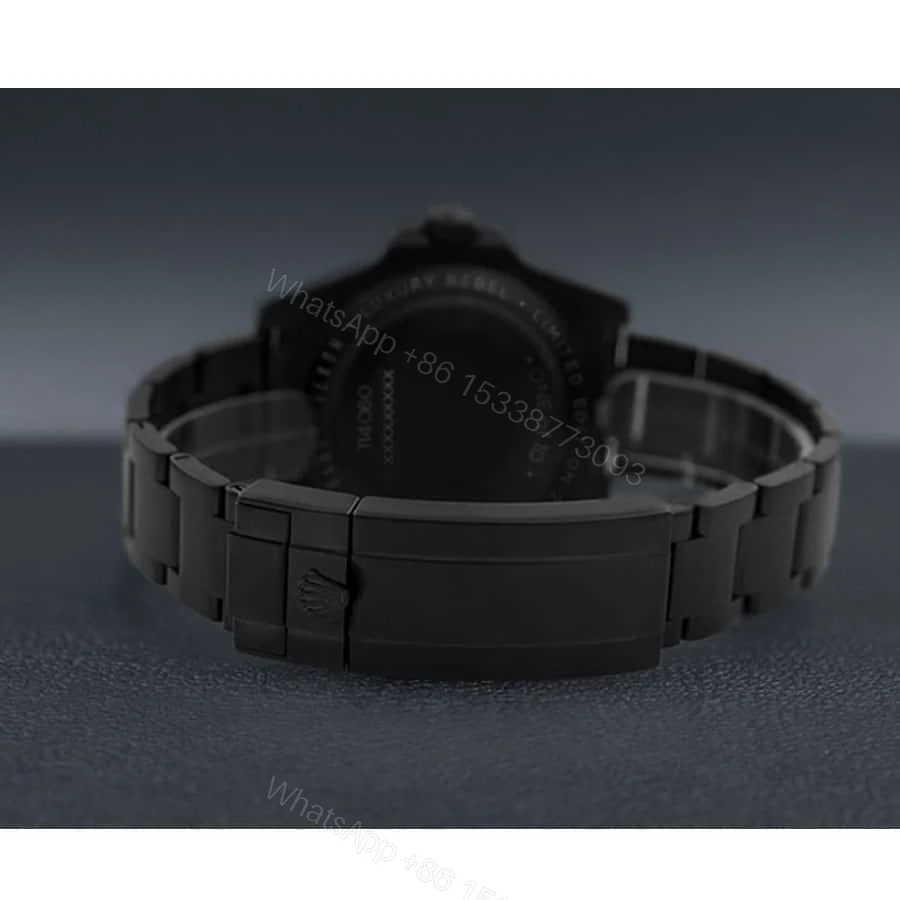 View 4 of Rolex Submariner 114060 Super Clone : Blaken Blackout Green Dial 40mm