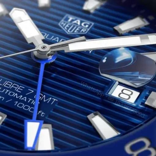 View 4 of Replica TAG Heuer Aquaracer Men Automatic Blue Stainless Steel Watch WAY201T.BA0927