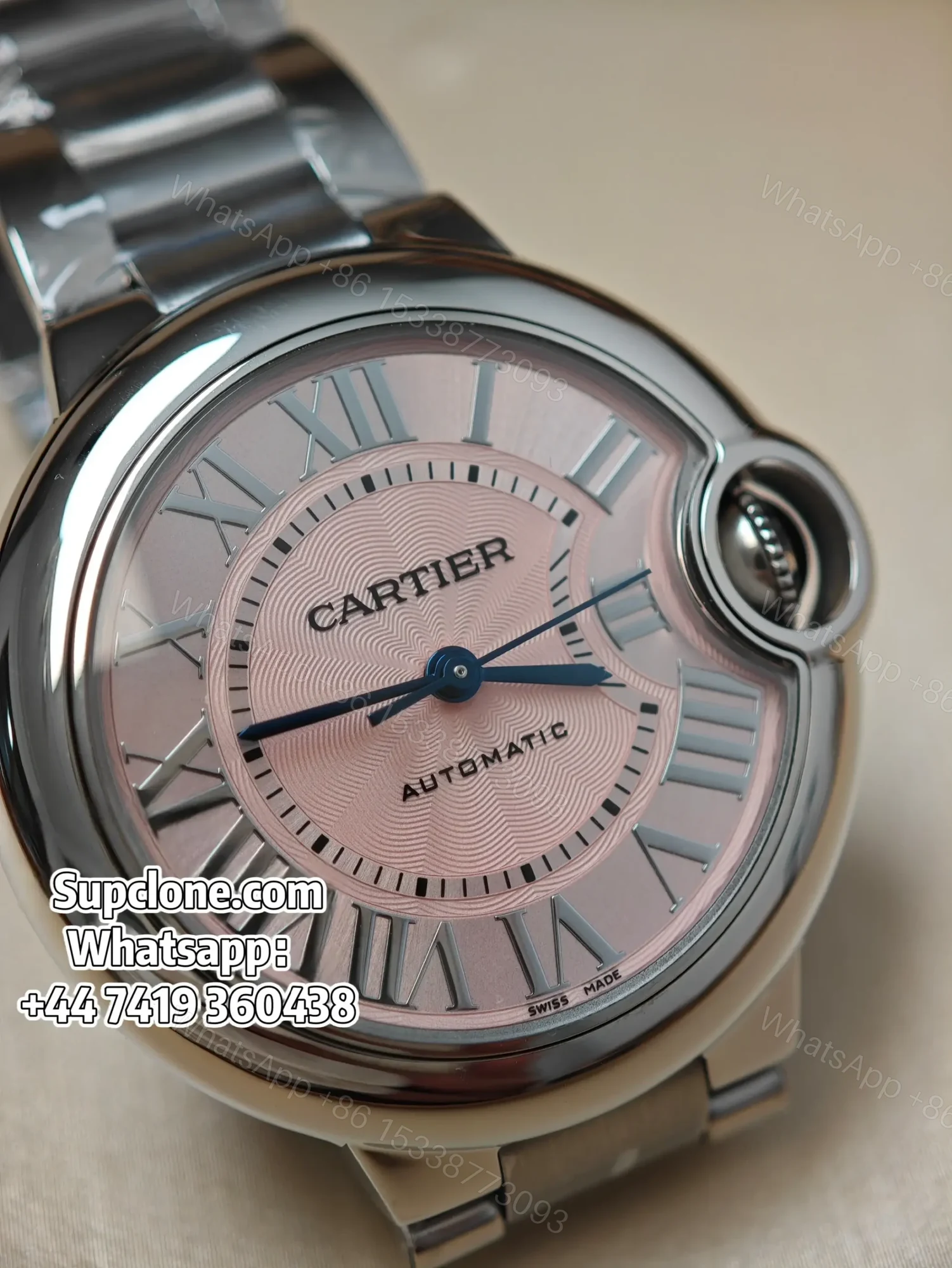 View 2 of Cartier Ballon Bleu WSBB0068 33mm Pink Dial Super Clone watch