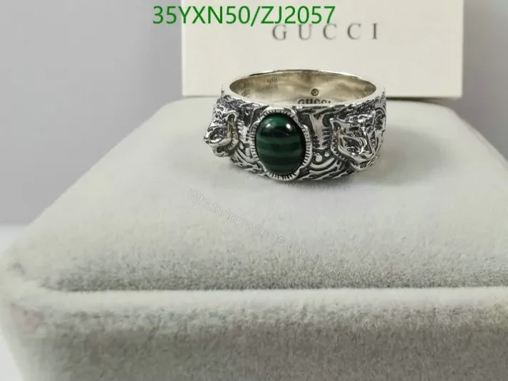 View 2 of Gucci Garden Ring Knockoff ZJ20572 Mirror Design