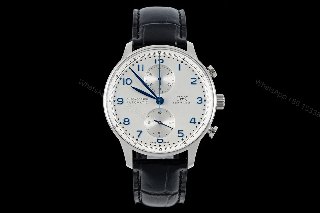 IWC Portuguese Chrono-Automatic Stainless Steel / Silver IW3714-46 — view 1