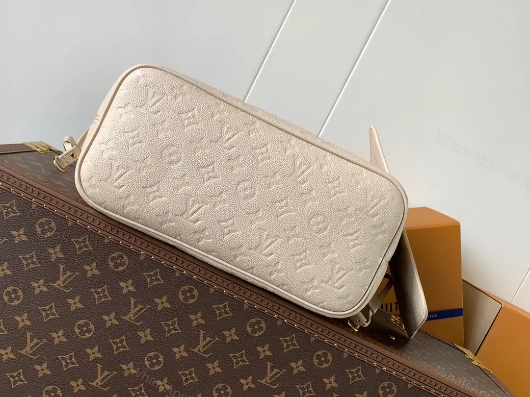 View 6 of LV NEVERFULL 32 LIGHT BEIGE MONOGRAM EMPREINTE LEATHER